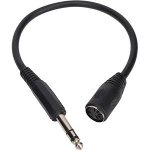35 mm Breakout-Kabel 635 Mm - 5-pins DIN-vrouwelijke Connector - Jack Plug-draadsnoer - MIDI Adapter .