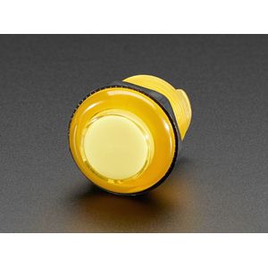 Arcade Button with LED - 30mm Translucent Yellow Adafruit 3488