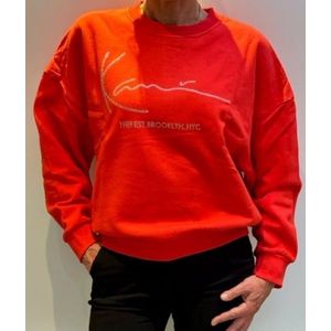 Karl Kani | Signature crew red | Sweater | Dames | S
