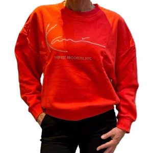 Karl Kani | Signature crew red | Sweater | Dames | S