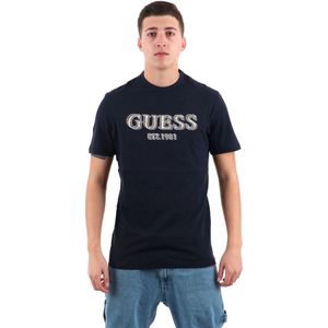 T-shirt met ronde hals Logo Guess