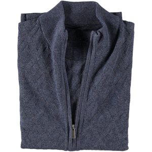 Fellows United Cardigan Vest Diamond Structure Blue (22.1103 - 118)