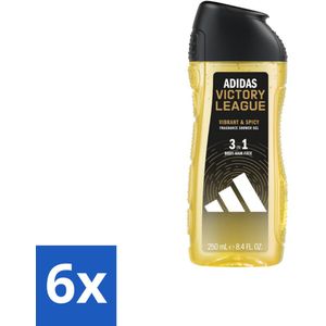 Adidas Shower Gel Victory League 250 ml - Voordeelverpakking - 6 stuks