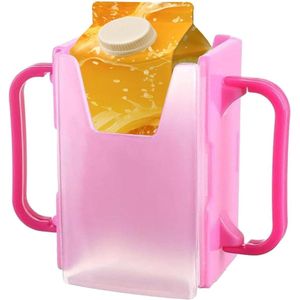 Melkkartonnen bekerhouder sapzak doos - draagbare bekerhouder voor kinderen peuters - keuken housewarming - praktische oplossing voor het bewaren van drinkpakjes .