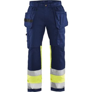 Blaklader High Vis werkbroek met stretch 1558-1811 - Marine/High Vis Geel - D84