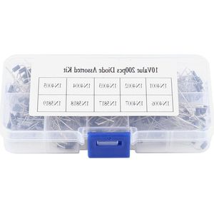 Green Glow - Assortiment Diodes 200 stuks | Elektronica Kit met 10 Waarden | Inclusief Doos