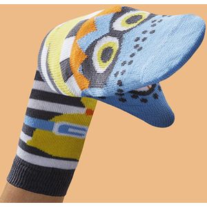 WALKYTALKIES - Kindersok - Sokpop - Handpop - Boef Jongen - Maat 23-26 - 3-4 jaar