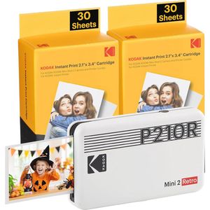 Draagbare fotoprinter 4PASS met pakket en 68 vellen - Compact en hoge kwaliteit