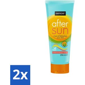 2 x Sence - After Sun - Lotion - Kalmerend - 200 ml - Zonnebrand Verlichting - After Sun Lotion - Aloë Vera - Hydraterende Lotion - Zonverbrande Huid