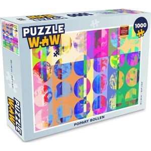 Puzzel Popart bollen - Legpuzzel - Puzzel 1000 stukjes volwassenen
