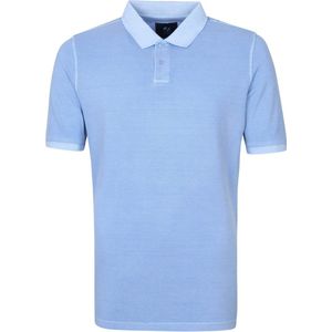 Suitable - Respect Pete Polo Mid Blue - Modern-fit - Heren Poloshirt Maat M