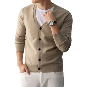 Livano Cardigan Heren - Vest - Knopen - Warm - Gebreid Vest - Khaki - XS