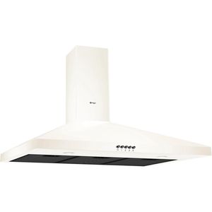 Wiggo WE-E943R(CB) - Wandschouw Afzuigkap - 90cm - 600m³/h - 4 standen - Energieklasse D - Creme - Koolstoffilters meegeleverd