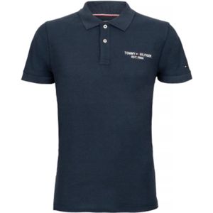 Tommy Hilfiger | Polo heren | Black Iris - donkerblauw | geborduurd logo | S