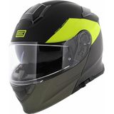 Origine Delta Basic helm Virgin mat zwart titanium geel - Maat XL - systeemhelm motorhelm