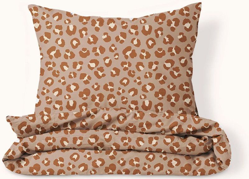 Dekbedovertrekset - Flanel - Leopard - 120 x 150 cm