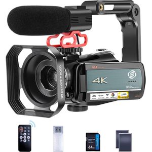 Equivera Vlog Camera - Digitale Camera - Video Camera - Vlog Camera voor Beginners - Geschikt voor YouTube en TikTok