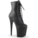 Pleaser - Flamingo-1020 Plateau Laarzen - Zwart - PU/TPU