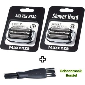 Maxenza Scheerkop Geschikt Voor Braun Series 73S - Scheerkoppen - 2 Stuks - Braun Scheerkop - Geschikt voor Braun Series 7 - Cassette 73S - Compatibel met Braun Series 7 – Geschikt voor 7020s 7071cc 7085cc