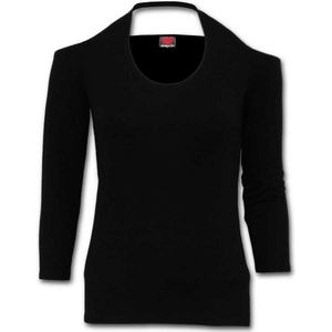 Spiral Longsleeve top -S- GOTHIC ROCK Zwart
