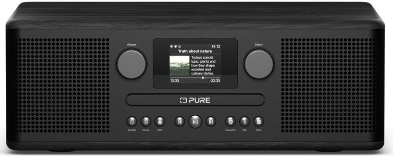 Pure - Classic C-D6i - Internetradio - Zwart/Essen - Stereogeluid