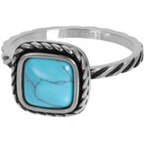 iXXXi Vulring Summer Turquoise Zilver | Maat 18 (gewone ringmaat 20)