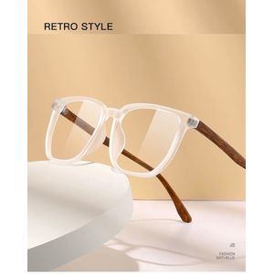 Bril, Filterbril, blauw licht, retro hout patroon