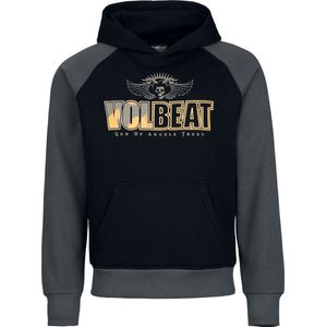 Volbeat Logo Heren Trui met capuchon - zwart/grijs - S