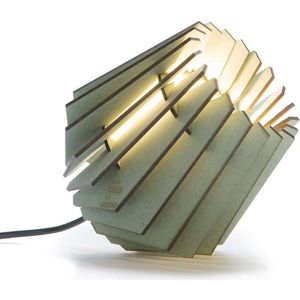 Van Tjalle en Jasper | Mini-spot tafellamp - Dirty Mint | MDF (hout) | Bouwpakket | Mint Groen | E14 fitting | Laser gesneden | Sfeer licht | schemerlamp | Dutch Design