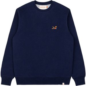 Revolution Lazy Regular Crewneck Navy maat S