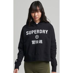 Superdry Dames Trui Korte, ruimvallende Code Core Superdry Dames Trui hoodie