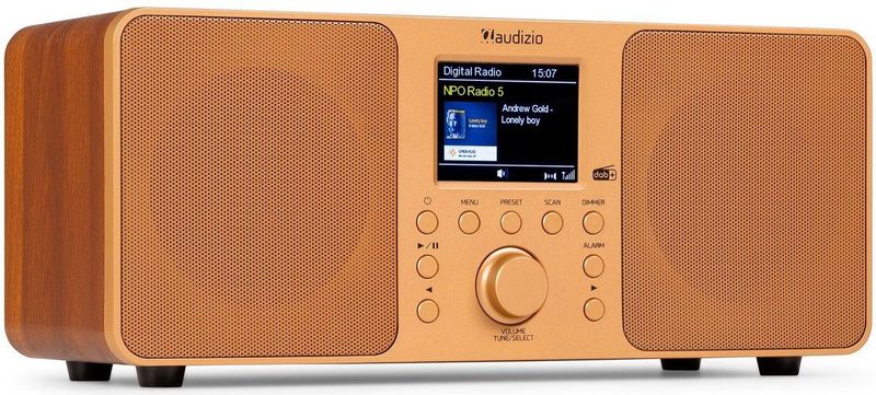 DAB radio met Bluetooth - Audizio Genua - DAB+ radio, FM radio - Auto scan - Koper