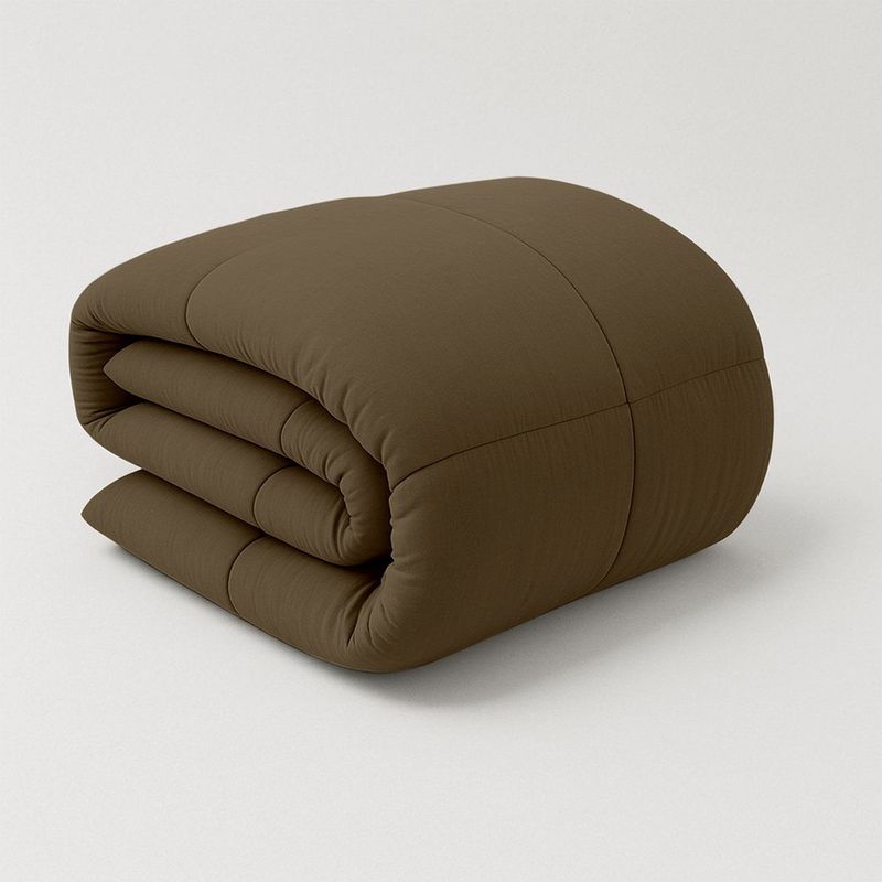 Dekbed - Bruin/Taupe - 100% Microvezel - Luxe Comfort