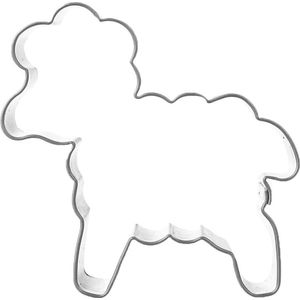 Koekjessnijder Edelstaal Schaap 5 cm - Vormen - Uitsteekvorm - Cookie - Cutter - Uitsteekvormpjes - Koekjes - Bakken