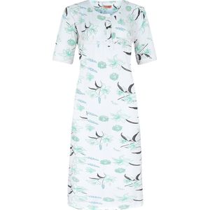 Dames nachthemd Fine woman gebloemd groen M