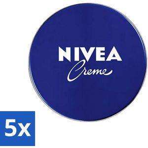 5 x Nivea - Hydraterende Crème - Unisex - 400 ml - Nachtcrème - Nivea Formule - Intensieve Hydratatie - Zachte Huid - Soepel