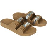 Gezondheidsslippers - JERICOACOARA - Kaki - Parelmotief