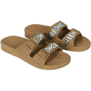 Gezondheidsslippers - JERICOACOARA - Kaki - Parelmotief