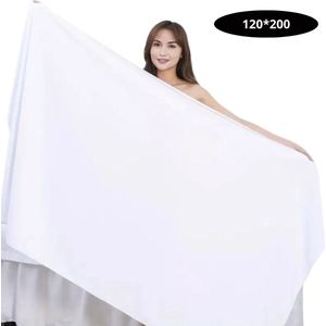 Bovista Badlaken - Strandlaken - Badlakens - Strandhanddoek - Volwassenen - Handdoeken - Beach Towel - Stranddeken - Wit 120x200