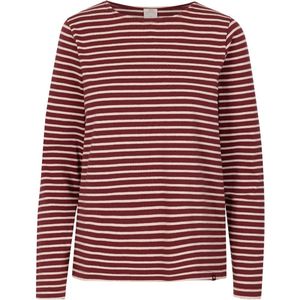 Trespass Damen Longsleeve Karen- Female Casual Top Dark Cherry Stripe-L