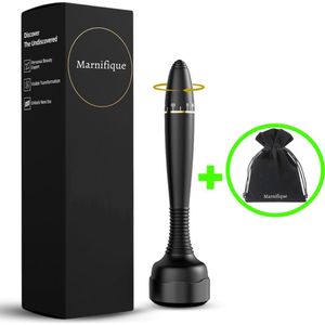 Verstelbare Microneedling Dermastamp Zwart - Derma Stamp - Dermarolling - Beter dan Derma Roller - 141 naalden - Verstelbaar van 0MM tot 3MM - Geschikt voor Huid, Haar- en Baardgroei - Dermastamp - Tiktok - Voor slechts €19,95! -Marnifique®