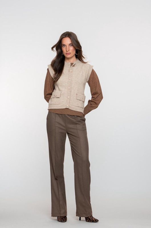 Geisha - Pants - Taupe - Chino Broeken
