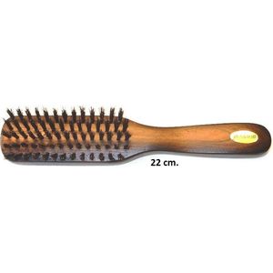 Rojafit Echt Haren Haarborstel versterkt met nylonfiber voor normaal en stevig haar - Rechthoek - 22 cm.