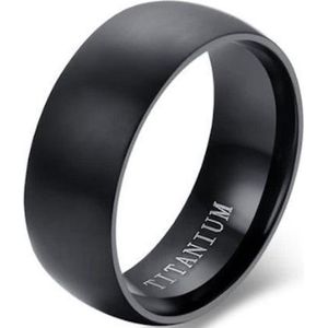 Schitterende Zwarte Titanium Ring | Damesring | Herenring