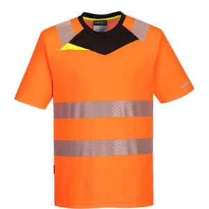 Portwest - DX4 Hi-Vis T-shirt K/M Oranje/zwart