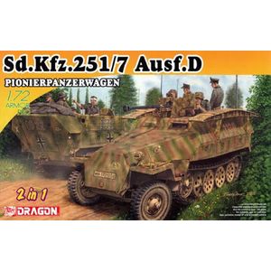 1:72 Dragon 7605 Sd.Kfz.251/7 Ausf.D Pionierpanzerwagen Plastic Modelbouwpakket