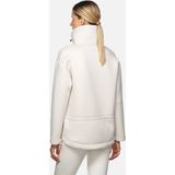 Geox Woman W Sweater Fleece Blanc DE Blanc S_EU, Blanc De Blanc, S