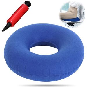 Orthopedisch anti-decubitus zitkussen Geschikt voor drukverlichting op het stuitje, buitendiameter 36 cm, blauw