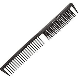 Carbon Comb 9-Inch Lengte Antraciet - Professionele Haarstyling Kam