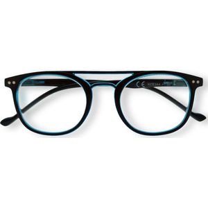 Noci Eyewear KCE344 John Leesbril +1.50 Donkerblauw montuur met lichtblauwe touch